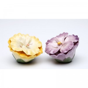 CosmosGifts Pansy Salt and Pepper Set SMOS1136